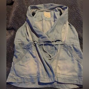 Altar'd State Blue Denim Vest